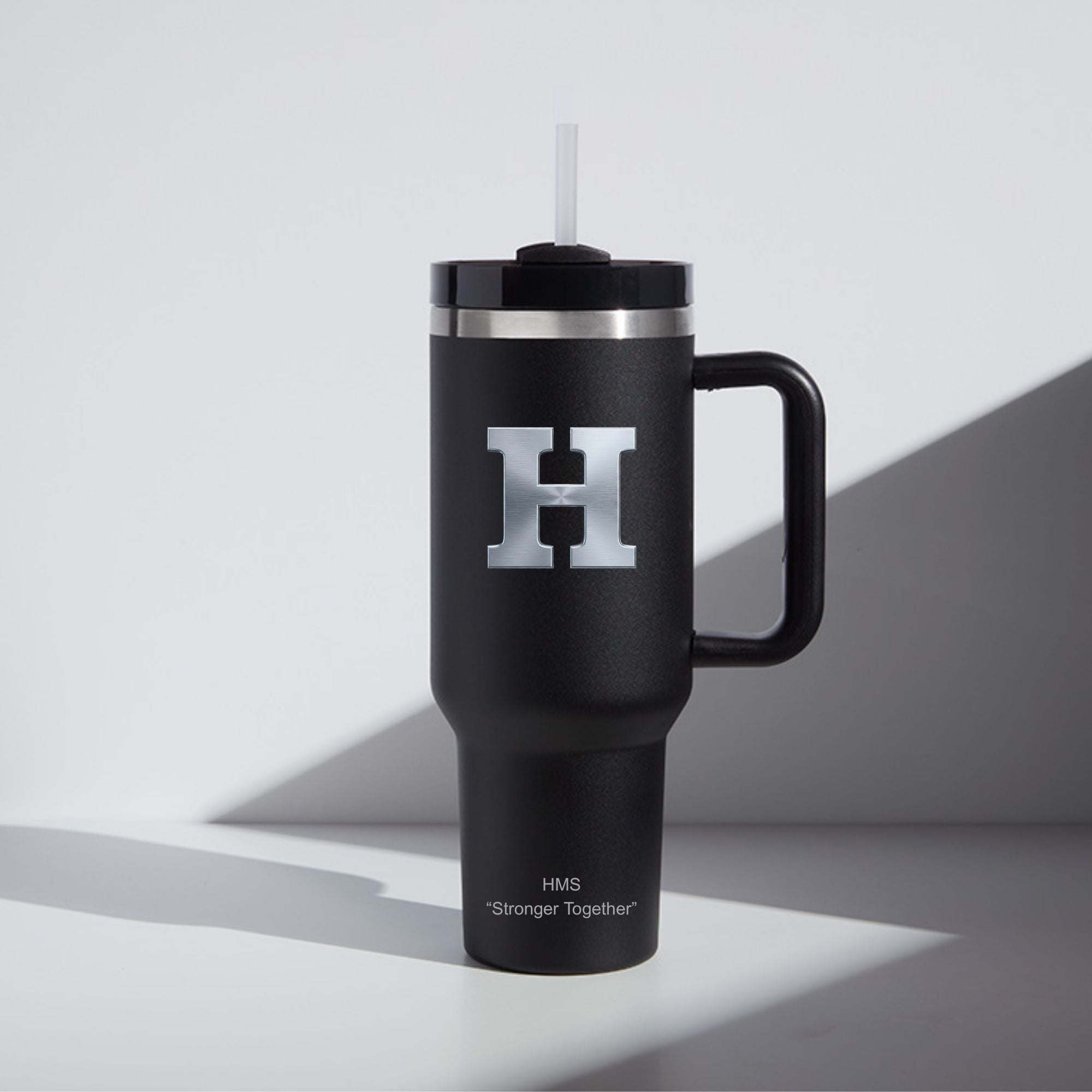 Highland Hornet Stronger Together Block "H" 40oz Tumbler with Straw