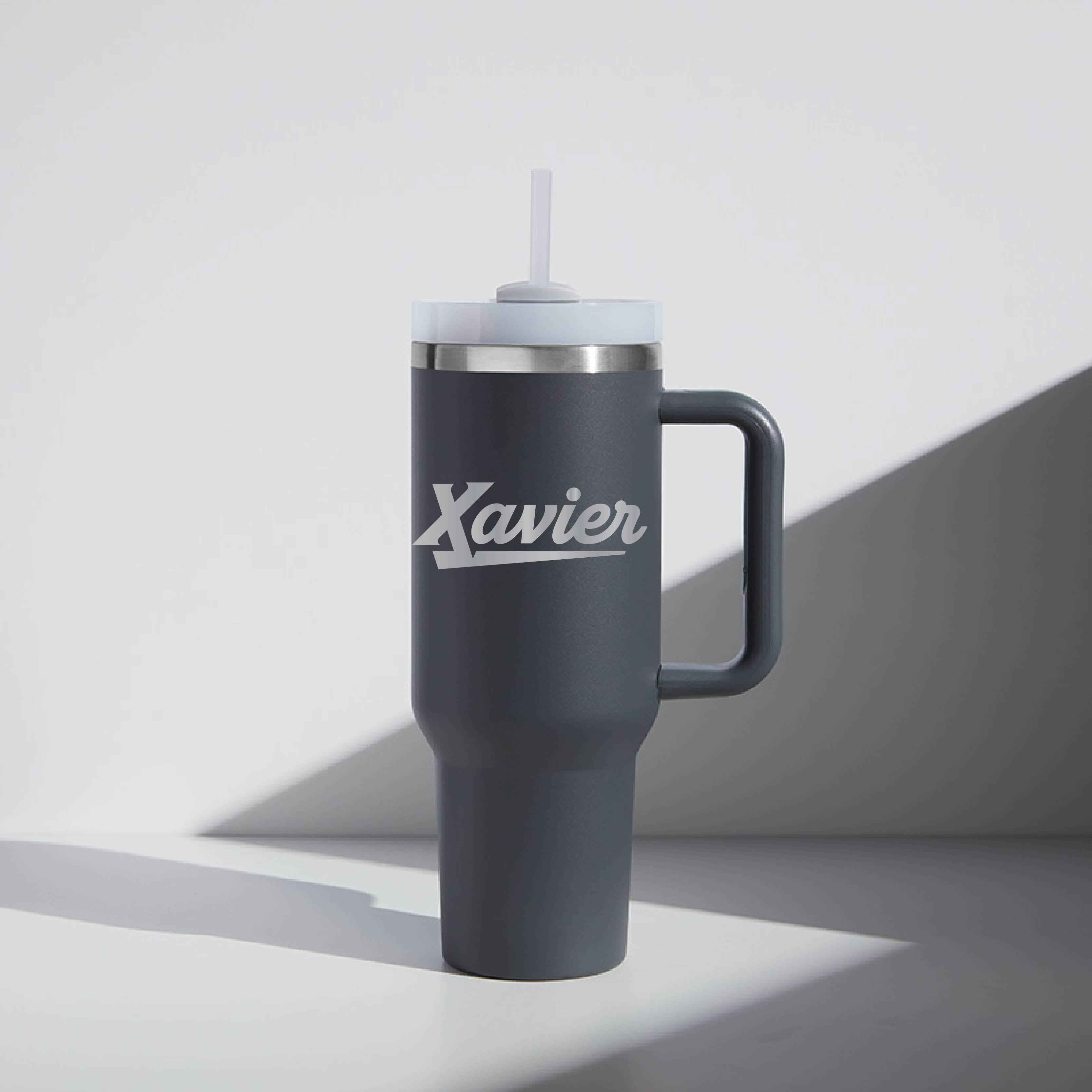 40 oz WATR Tumbler Script Xavier