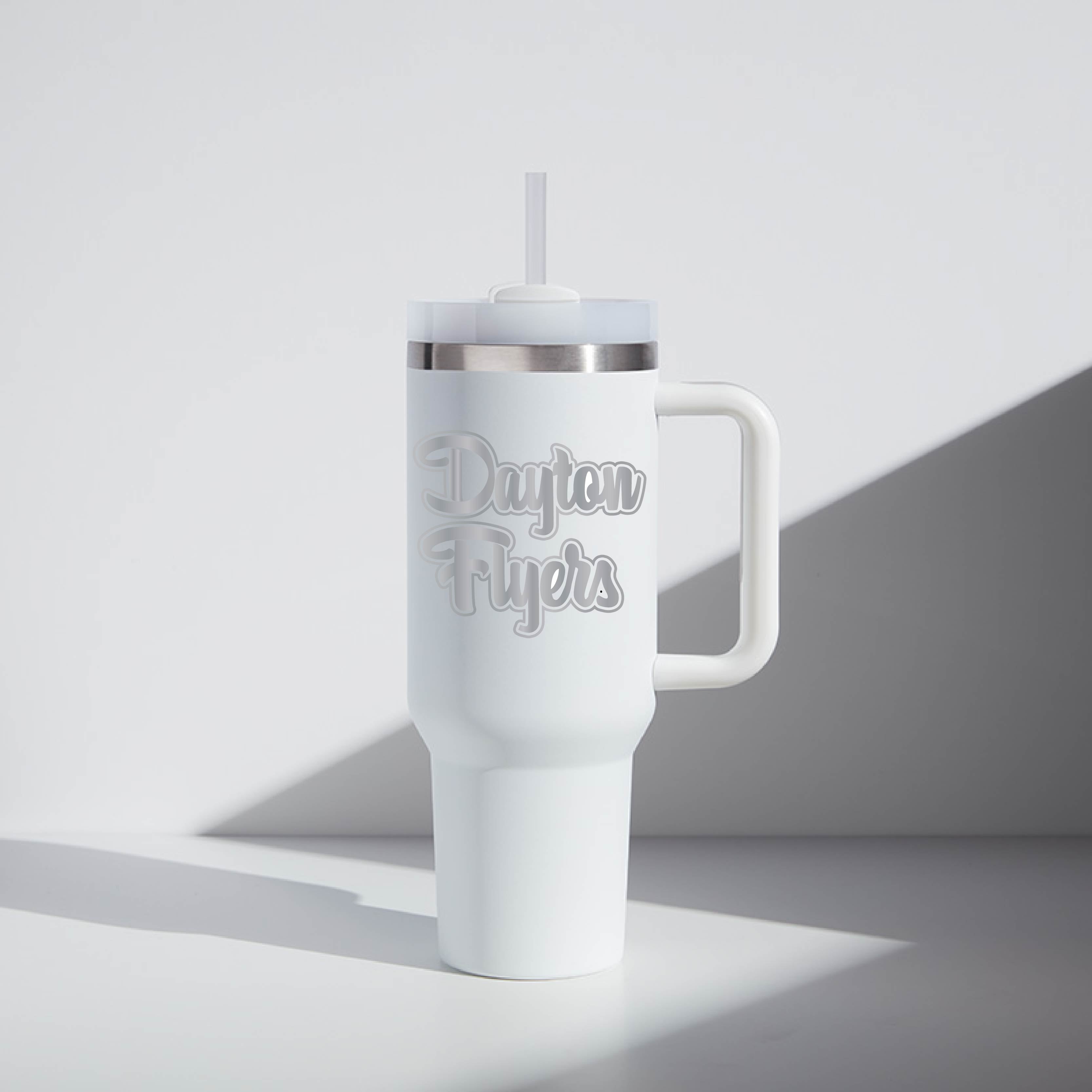 40 oz Script Dayton Flyers Tumbler