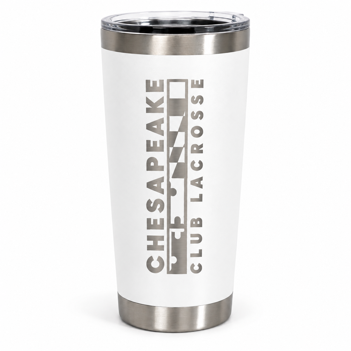 Chesapeake Club Lacrosse 20oz Tumbler (White)