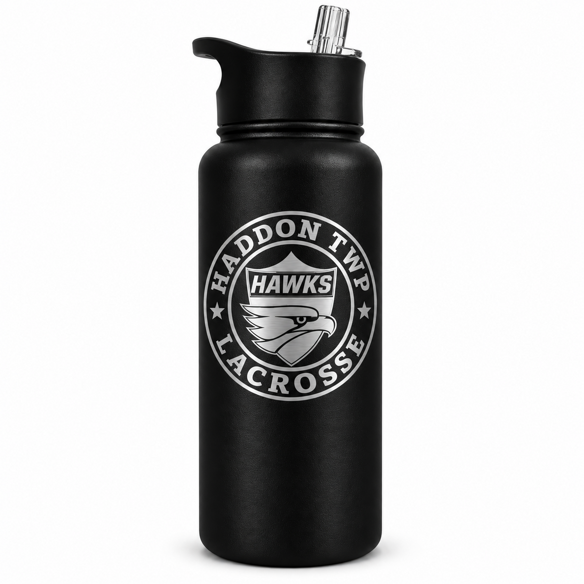 HT Hawks Lacrosse 32oz Water Bottle (Red)