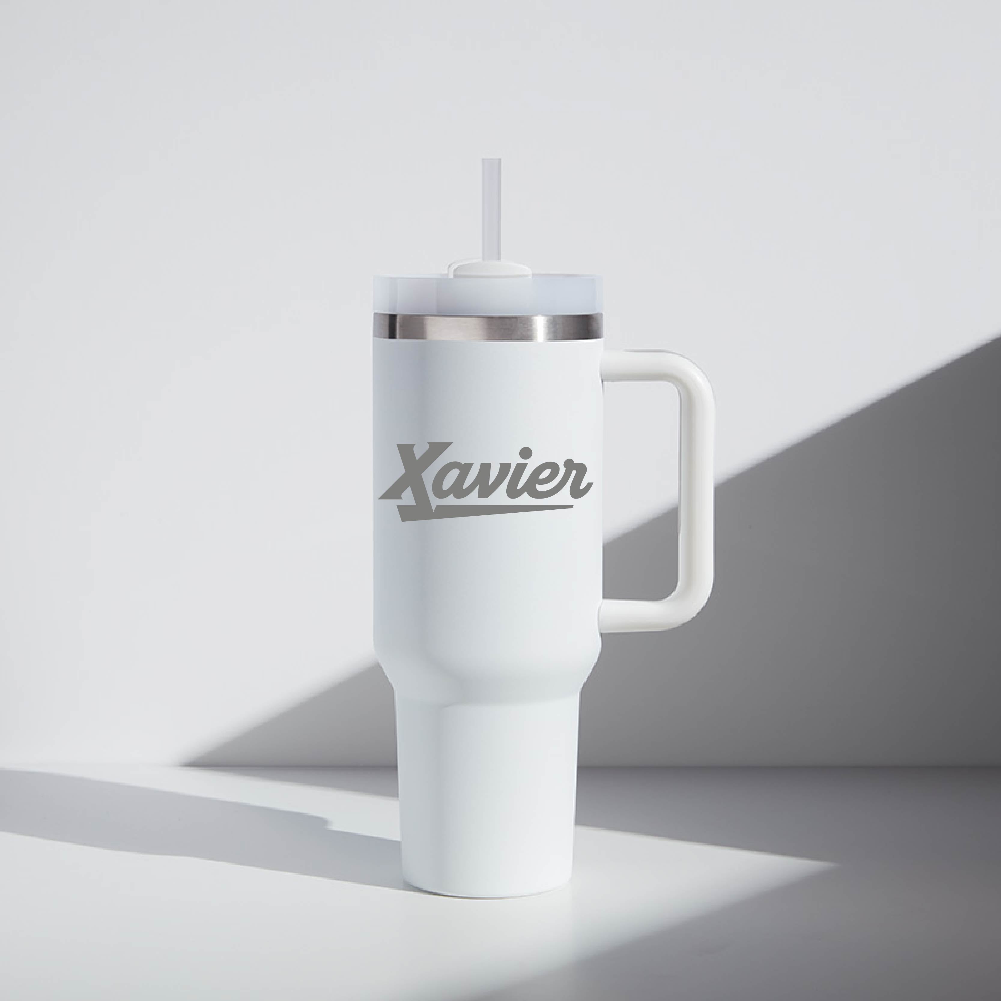 40 oz WATR Tumbler Script Xavier