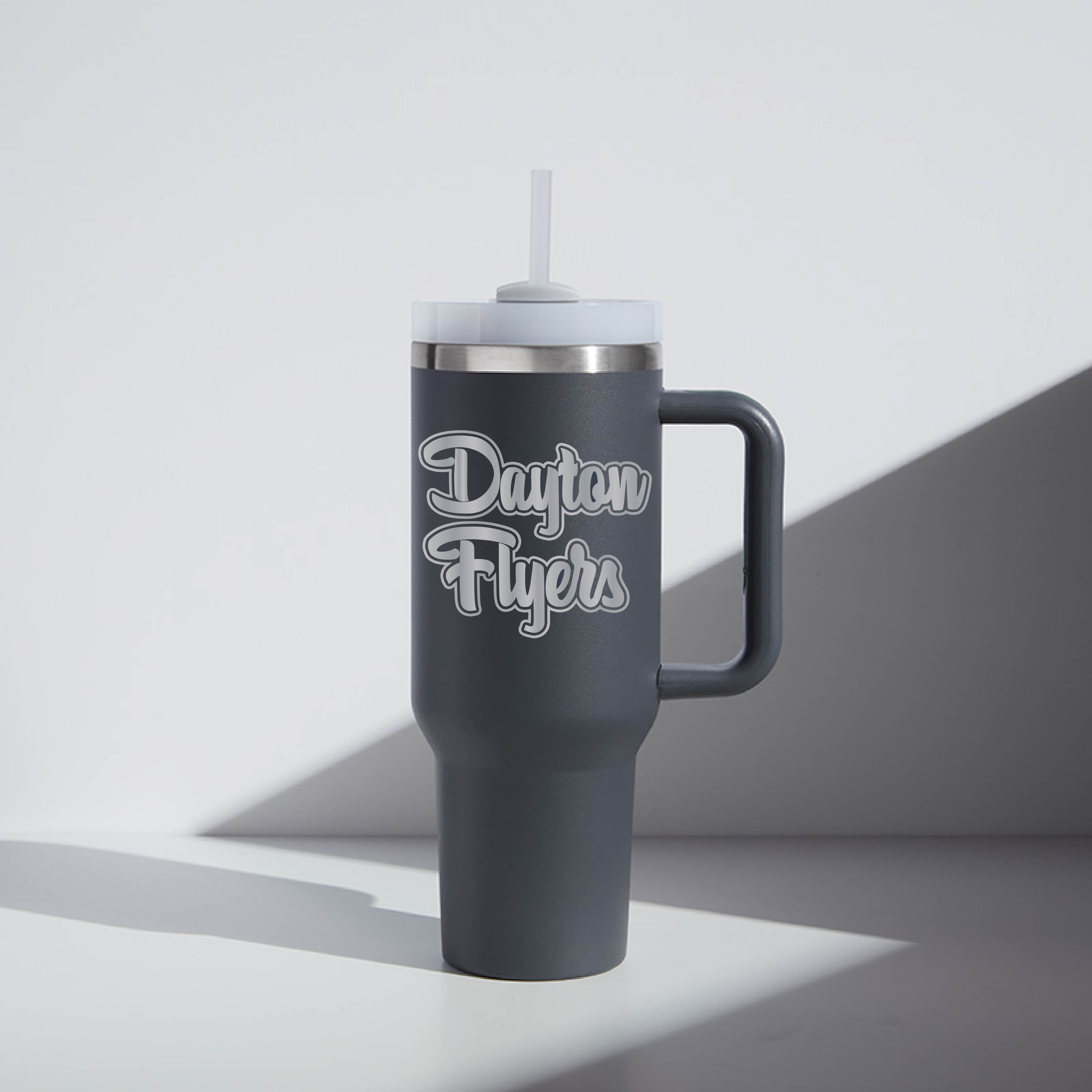 40 oz Script Dayton Flyers Tumbler