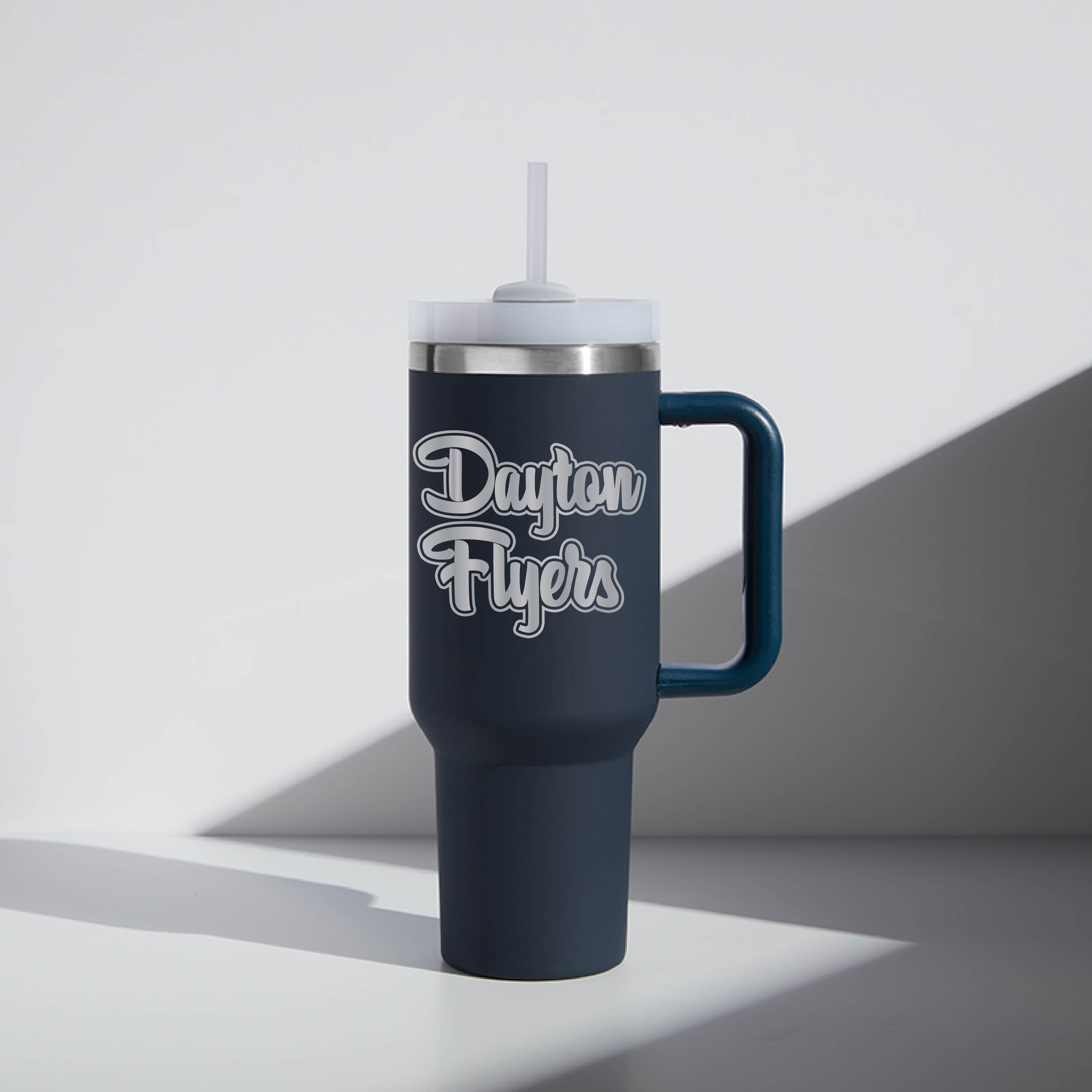 40 oz Script Dayton Flyers Tumbler