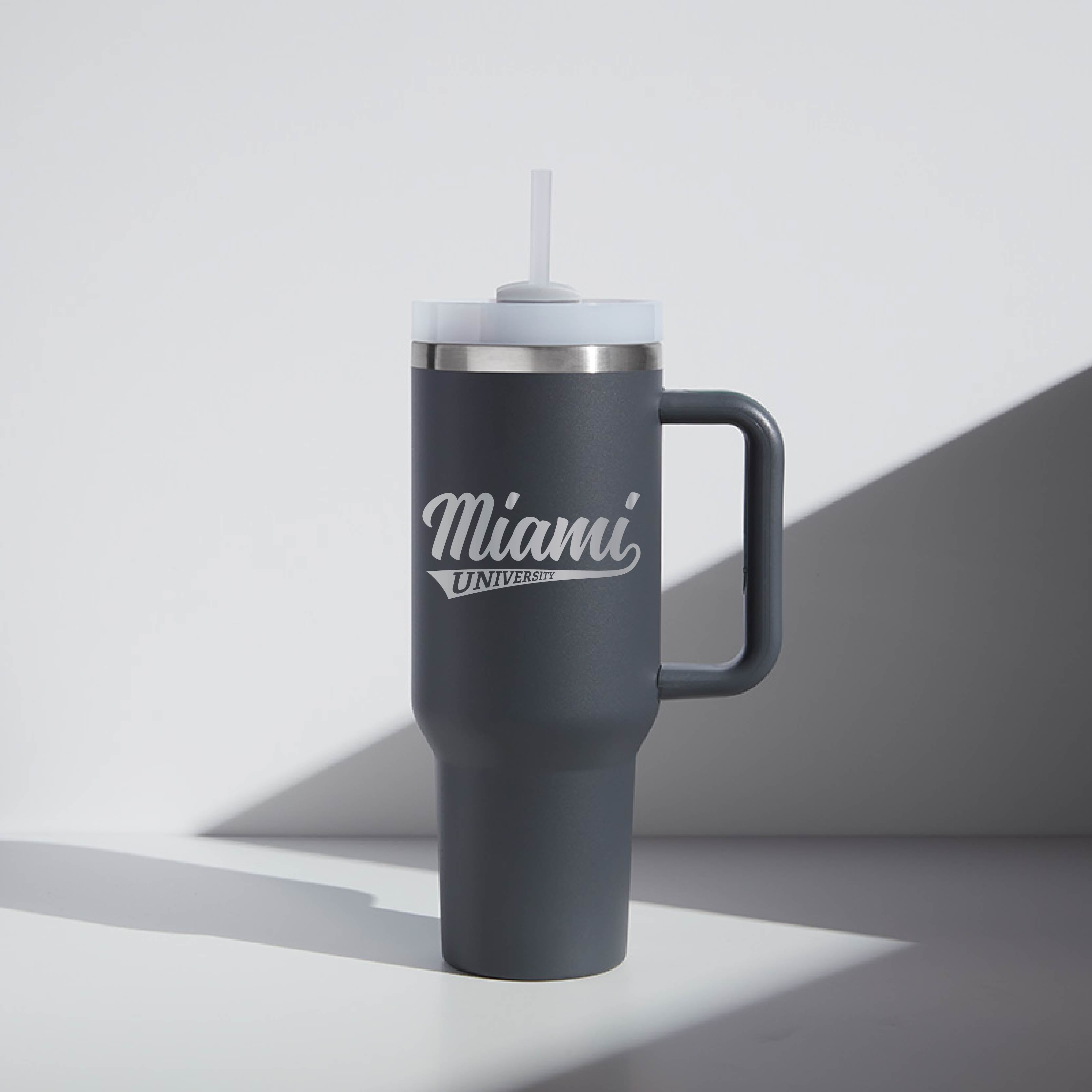 40 oz Script Miami Tumbler