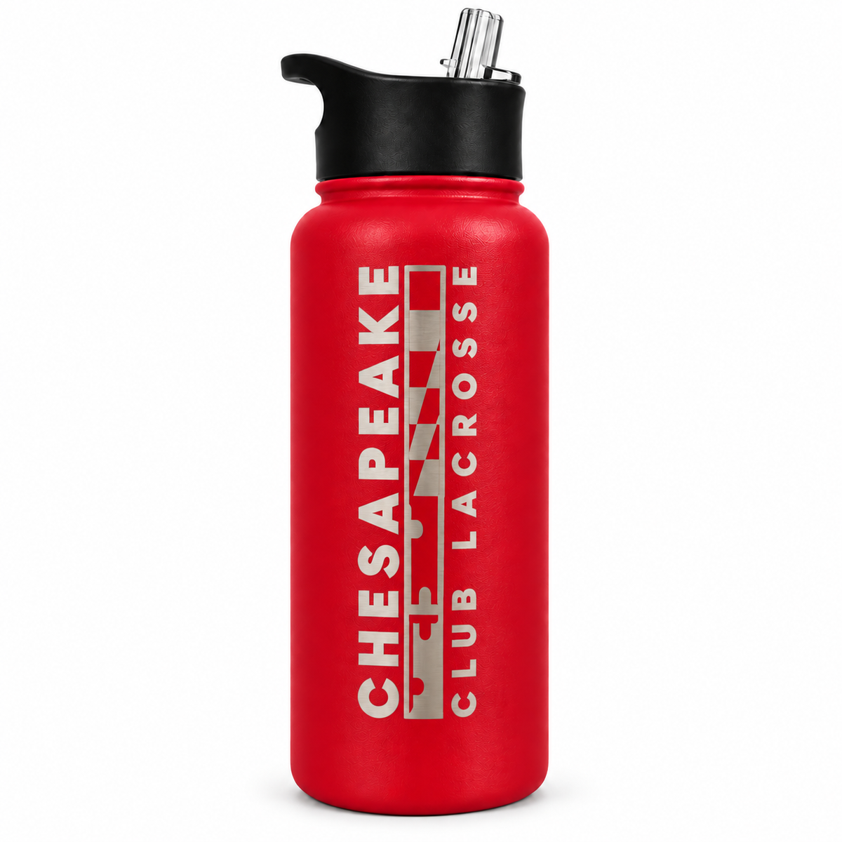 Chesapeake Club Lacrosse 32oz Water Bottle (Black)