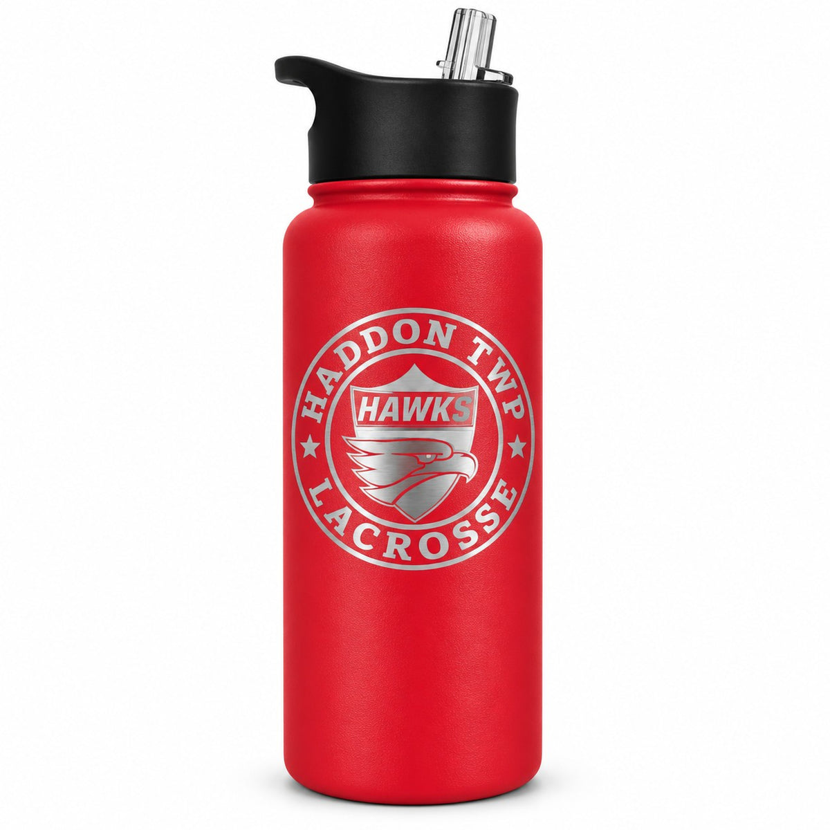 HT Hawks Lacrosse 32oz Water Bottle (Red)