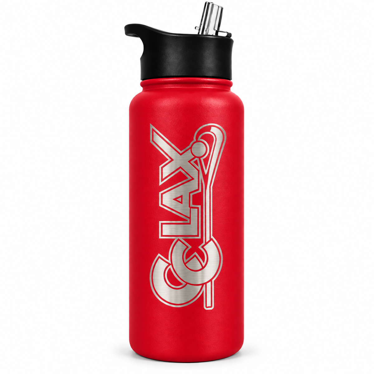 Chesapeake Club Lacrosse 32oz Water Bottle (Red)